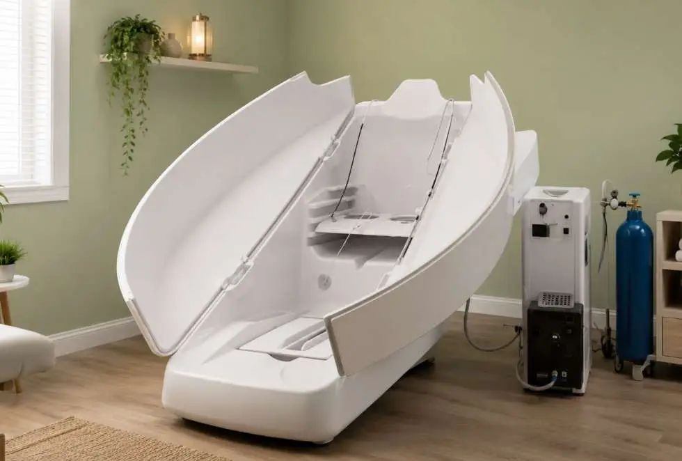 HOCATT Ozone Sauna equipment in a calm treatment room for Health Builders patients in Annandale